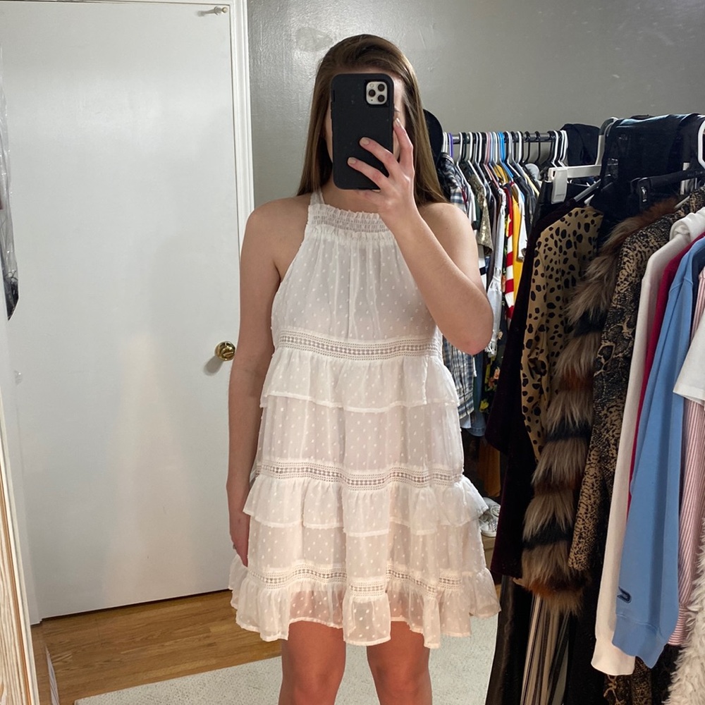 White Flowy Dress